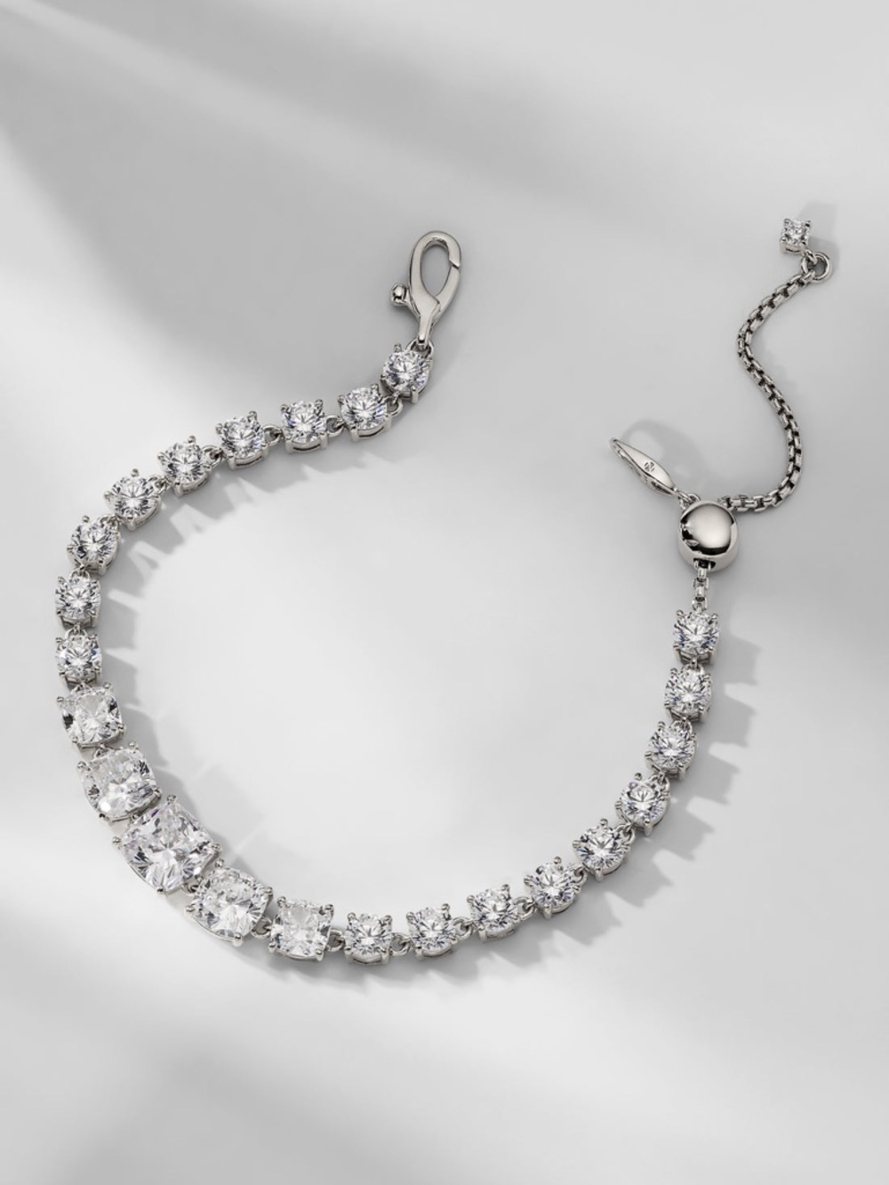 NADRI Rockstars CZ line bracelet in Silver NWT